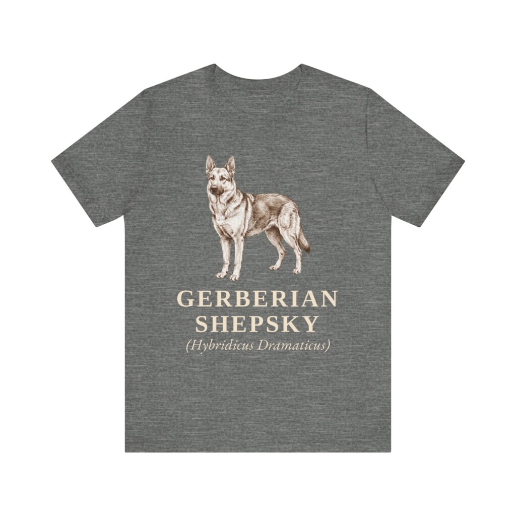 Gerberian Shepsky Latin Shirt, Vintage Dog Sketch Tee, Dog Latin Gift Gerberian Shepsky Latin Shirt, Vintage Dog Sketch Tee, Dog Latin Gift
