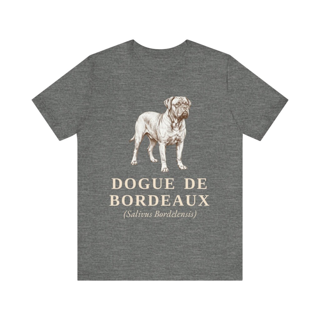 Dogue de Bordeaux Latin Shirt, Vintage Dog Sketch Tee, Dog Latin Gift