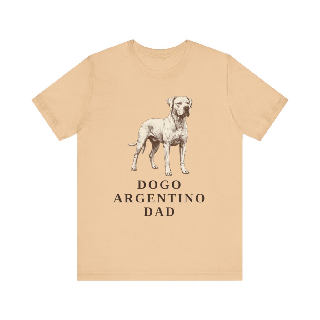 Dogo Argentino Dad Shirt, Vintage Dog Sketch Tee, Dog Dad Gift