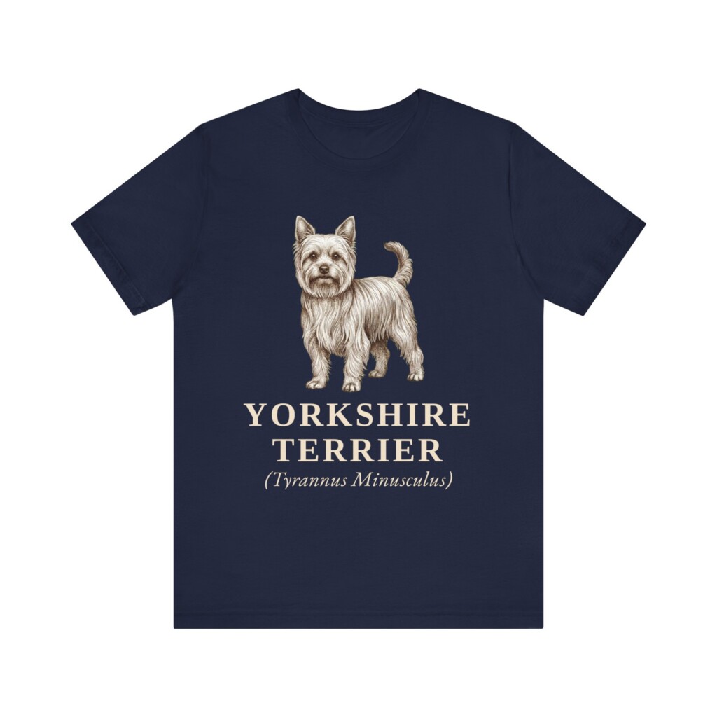 Yorkshire Terrier Latin Shirt, Vintage Dog Sketch Tee, Dog Latin Gift