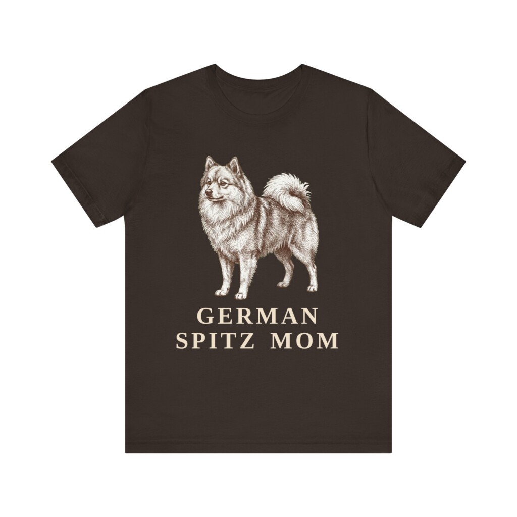 German Spitz Mom Shirt, Vintage Dog Sketch Tee, Dog Mom Gift