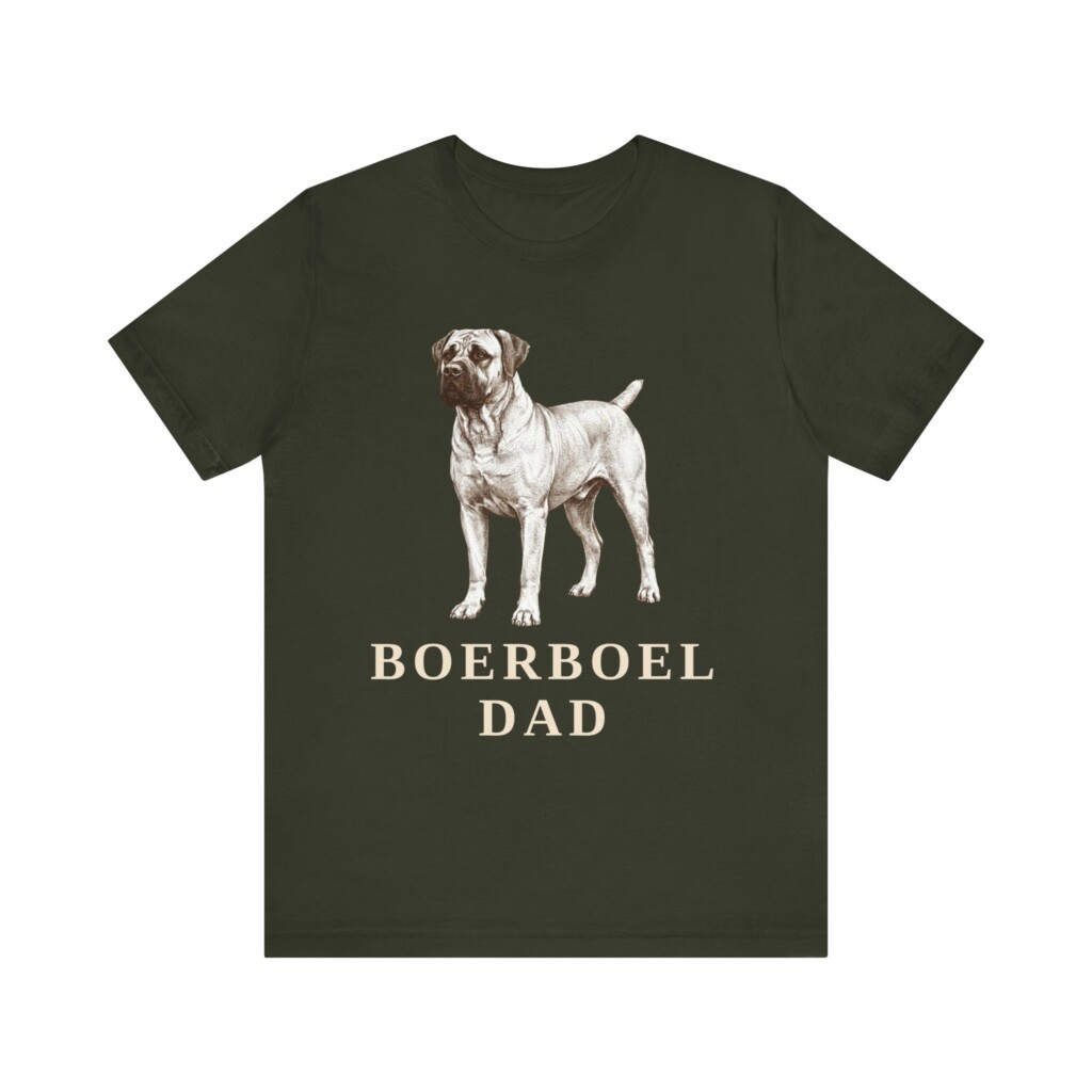 Boerboel Dad Shirt, Vintage Dog Sketch Tee, Dog Dad Gift
