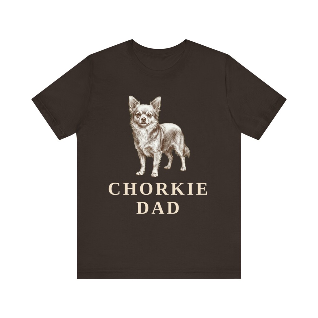 Chorkie Dad Shirt, Vintage Dog Sketch Tee, Dog Dad Gift