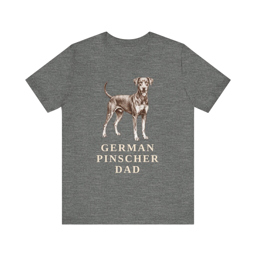 German Pinscher Dad Shirt, Vintage Dog Sketch Tee, Dog Dad Gift