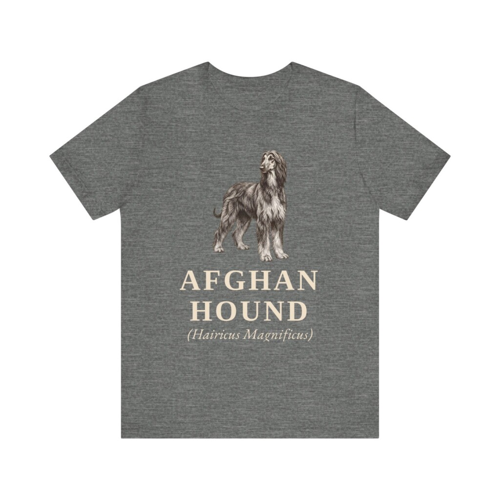Afghan Hound Latin Shirt, Vintage Dog Sketch Tee, Dog Latin Gift