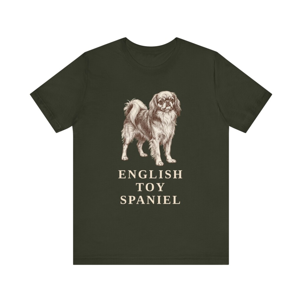 English Toy Spaniel Shirt, Vintage Dog Sketch Tee, Dog Lover Gift English Toy Spaniel Shirt, Vintage Dog Sketch Tee, Dog Lover Gift