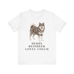 Finnish Lapphund Humor Shirt, Vintage Dog Sketch Tee, Dog Humor Gift