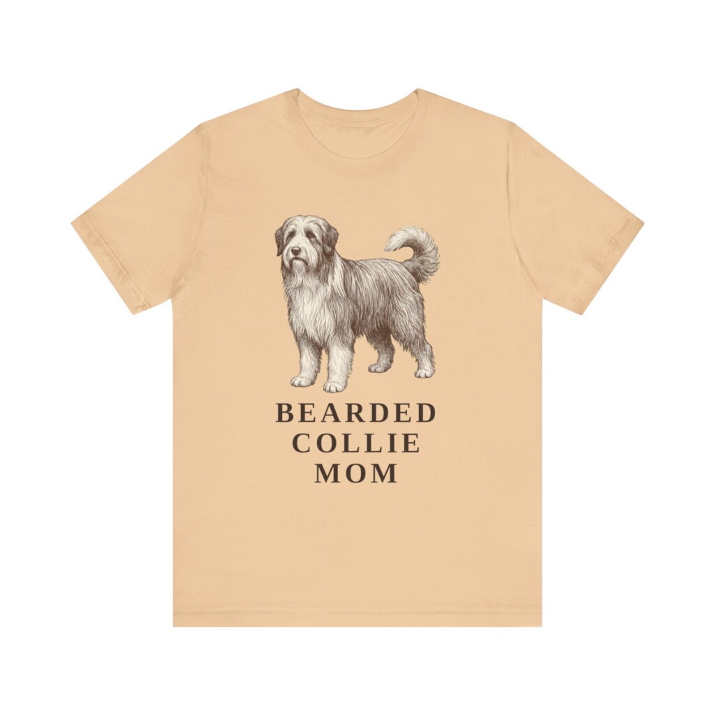 Bearded Collie Mom Shirt, Vintage Dog Sketch Tee, Dog Mom Gift Bearded Collie Mom Shirt, Vintage Dog Sketch Tee, Dog Mom Gift