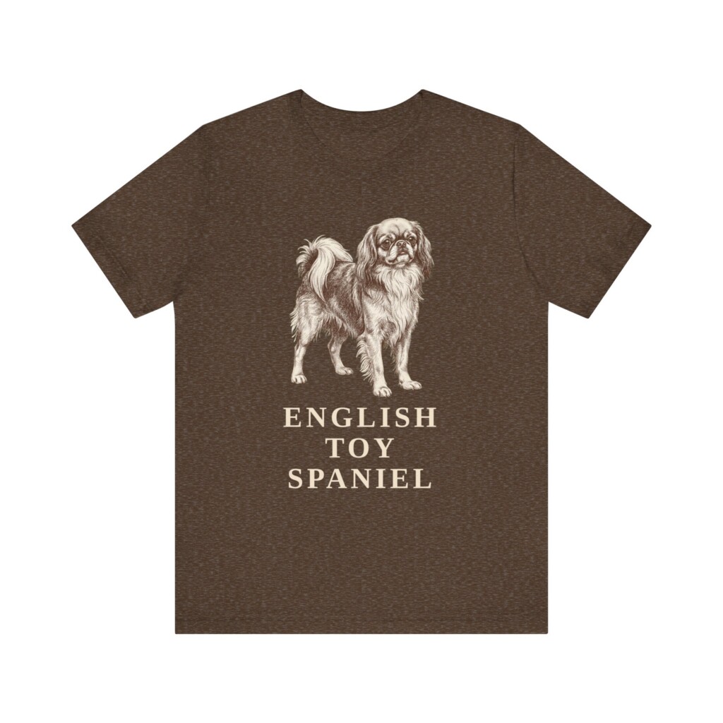 English Toy Spaniel Shirt, Vintage Dog Sketch Tee, Dog Lover Gift English Toy Spaniel Shirt, Vintage Dog Sketch Tee, Dog Lover Gift