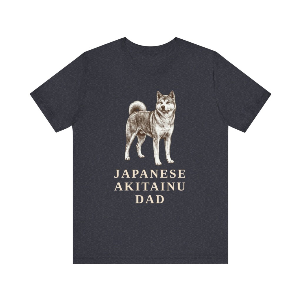 Japanese Akitainu Dad Shirt, Vintage Dog Sketch Tee, Dog Dad Gift Japanese Akitainu Dad Shirt, Vintage Dog Sketch Tee, Dog Dad Gift