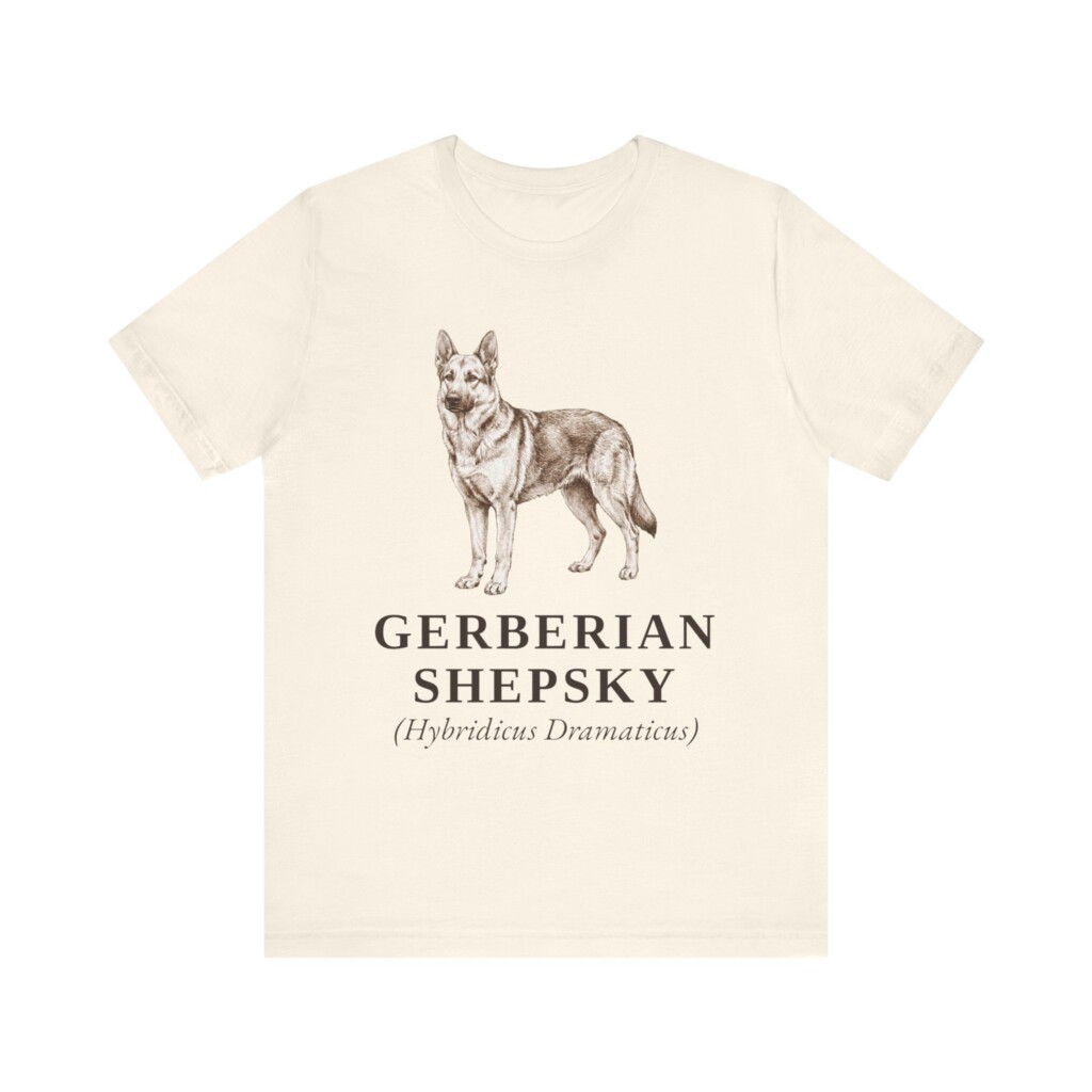 Gerberian Shepsky Latin Shirt, Vintage Dog Sketch Tee, Dog Latin Gift Gerberian Shepsky Latin Shirt, Vintage Dog Sketch Tee, Dog Latin Gift