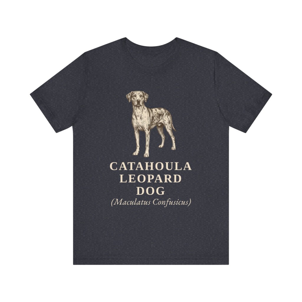 Catahoula Leopard Dog Latin Shirt, Vintage Dog Sketch Tee, Dog Latin Gift