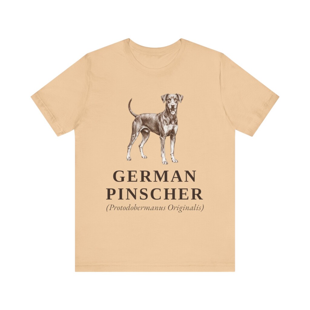 German Pinscher Latin Shirt, Vintage Dog Sketch Tee, Dog Latin Gift