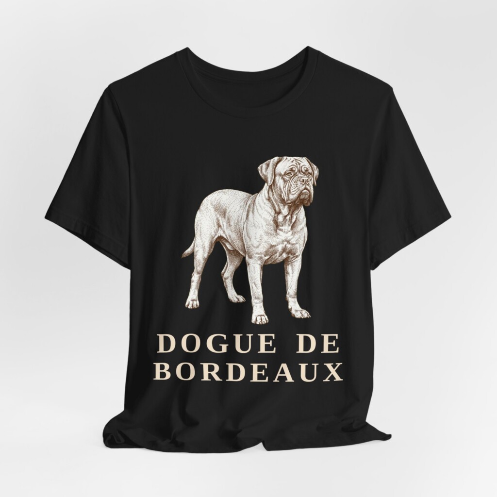 Dogue de Bordeaux Shirt, Vintage Dog Sketch Tee, Dog Lover Gift