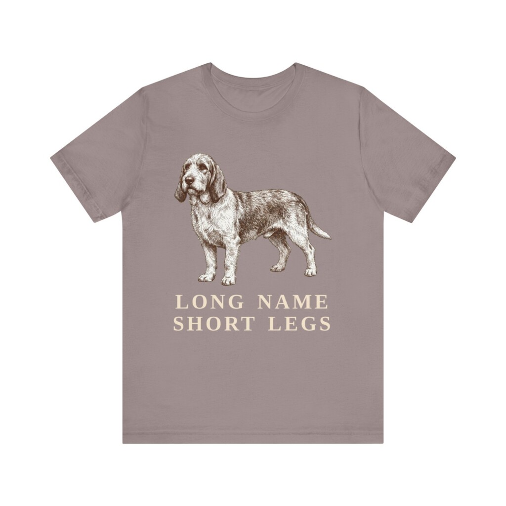 Grand Basset Griffon Vendeen Humor Shirt, Vintage Dog Sketch Tee, Dog Humor Gift