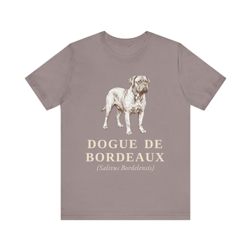 Dogue de Bordeaux Latin Shirt, Vintage Dog Sketch Tee, Dog Latin Gift