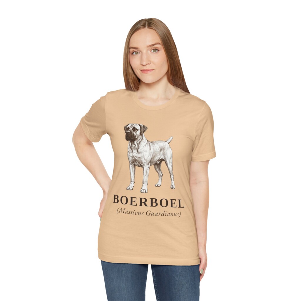 Boerboel Latin Shirt, Vintage Dog Sketch Tee, Dog Latin Gift