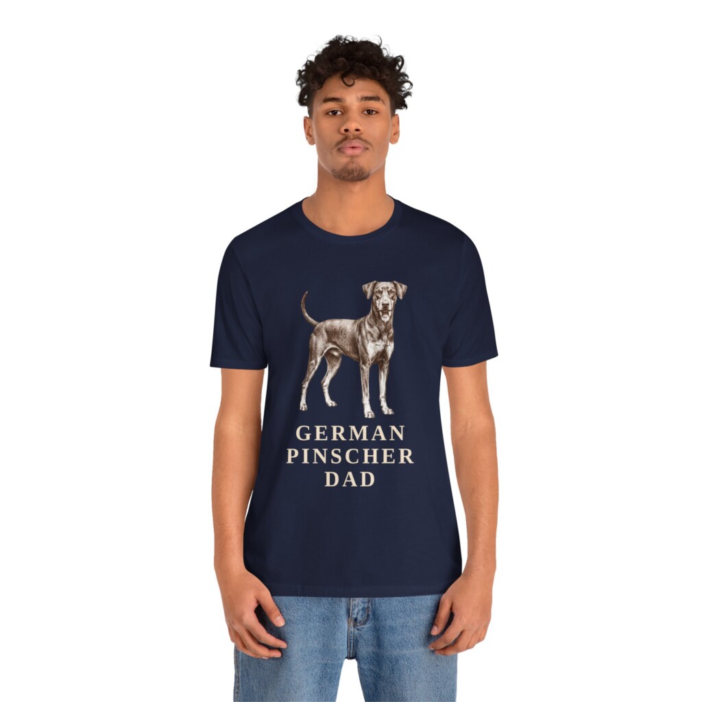 German Pinscher Dad Shirt, Vintage Dog Sketch Tee, Dog Dad Gift