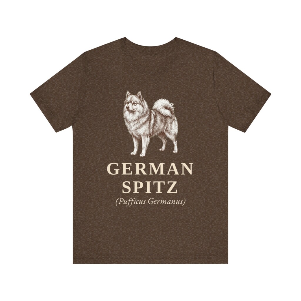 German Spitz Latin Shirt, Vintage Dog Sketch Tee, Dog Latin Gift