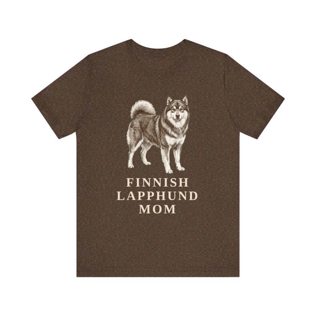 Finnish Lapphund Mom Shirt, Vintage Dog Sketch Tee, Dog Mom Gift