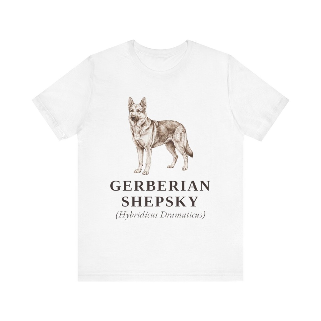 Gerberian Shepsky Latin Shirt, Vintage Dog Sketch Tee, Dog Latin Gift Gerberian Shepsky Latin Shirt, Vintage Dog Sketch Tee, Dog Latin Gift