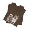 Japanese Akitainu Humor Shirt, Vintage Dog Sketch Tee, Dog Humor Gift