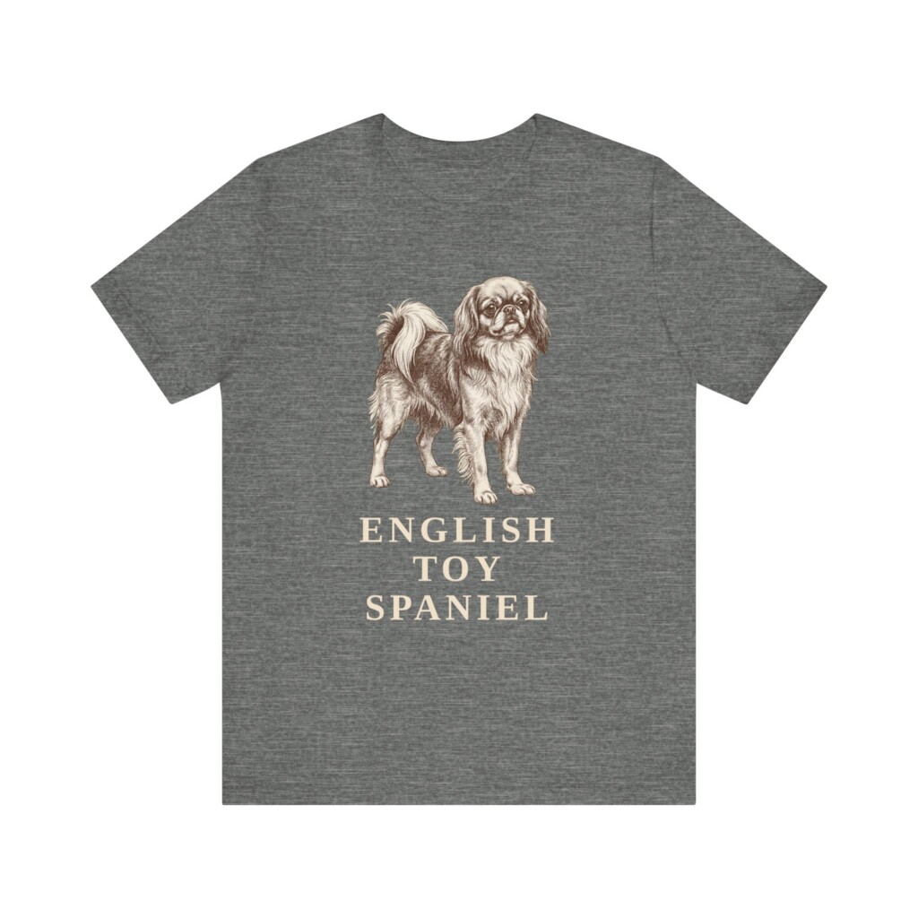 English Toy Spaniel Shirt, Vintage Dog Sketch Tee, Dog Lover Gift English Toy Spaniel Shirt, Vintage Dog Sketch Tee, Dog Lover Gift
