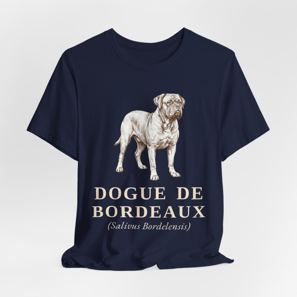 Dogue de Bordeaux Latin Shirt, Vintage Dog Sketch Tee, Dog Latin Gift