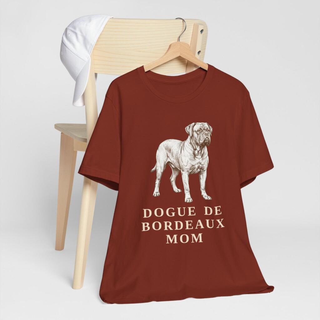 Dogue de Bordeaux Mom Shirt, Vintage Dog Sketch Tee, Dog Mom Gift