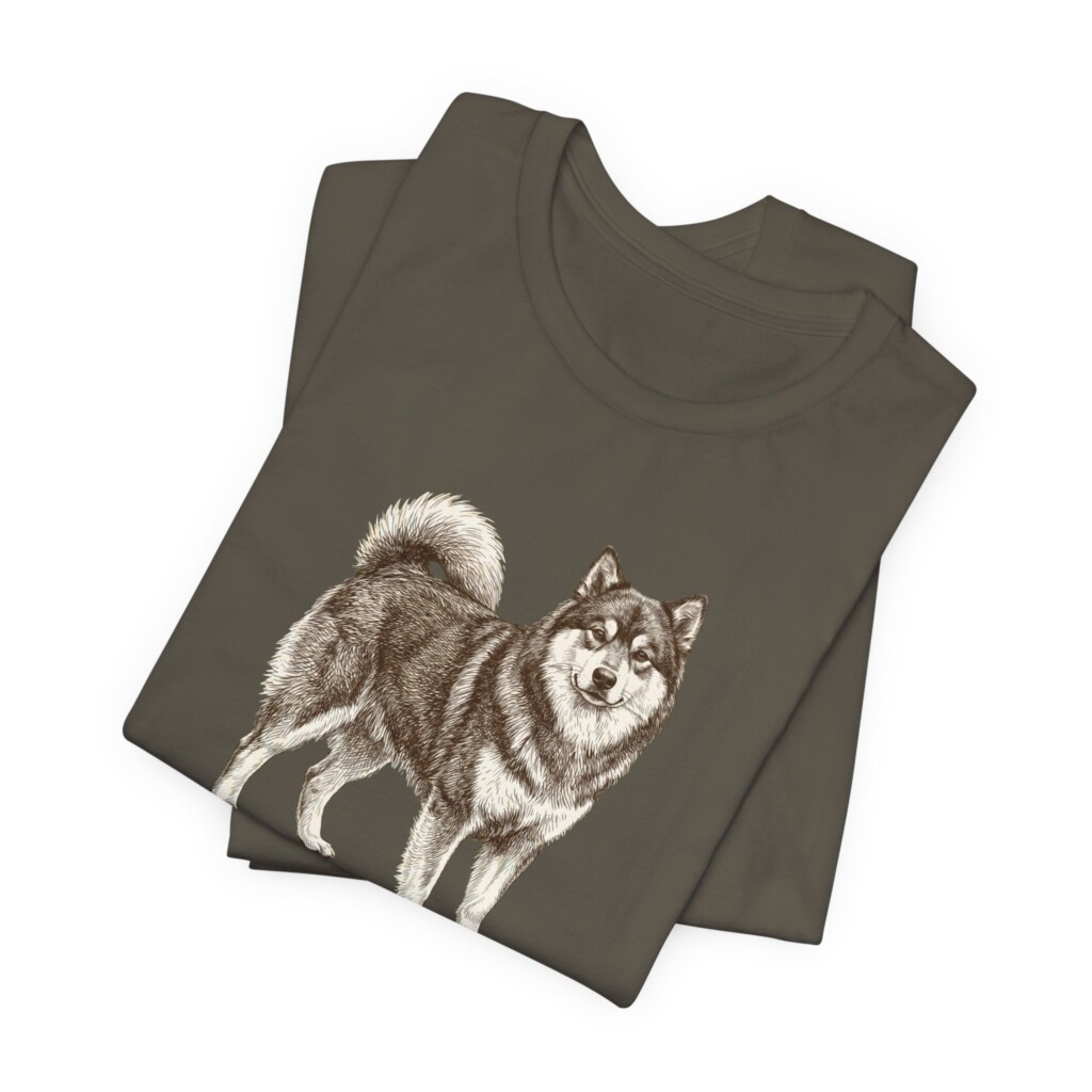 Finnish Lapphund Latin Shirt, Vintage Dog Sketch Tee, Dog Latin Gift