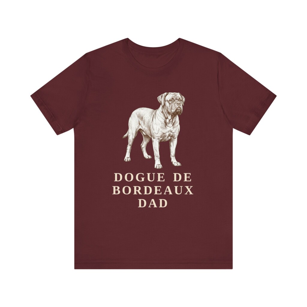 Dogue de Bordeaux Dad Shirt, Vintage Dog Sketch Tee, Dog Dad Gift Dogue de Bordeaux Dad Shirt, Vintage Dog Sketch Tee, Dog Dad Gift