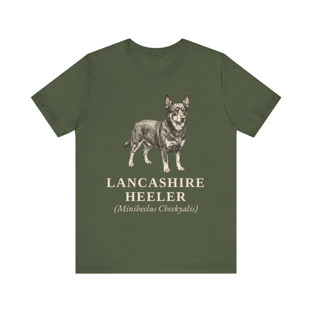 Lancashire Heeler Latin Shirt, Vintage Dog Sketch Tee, Dog Latin Gift