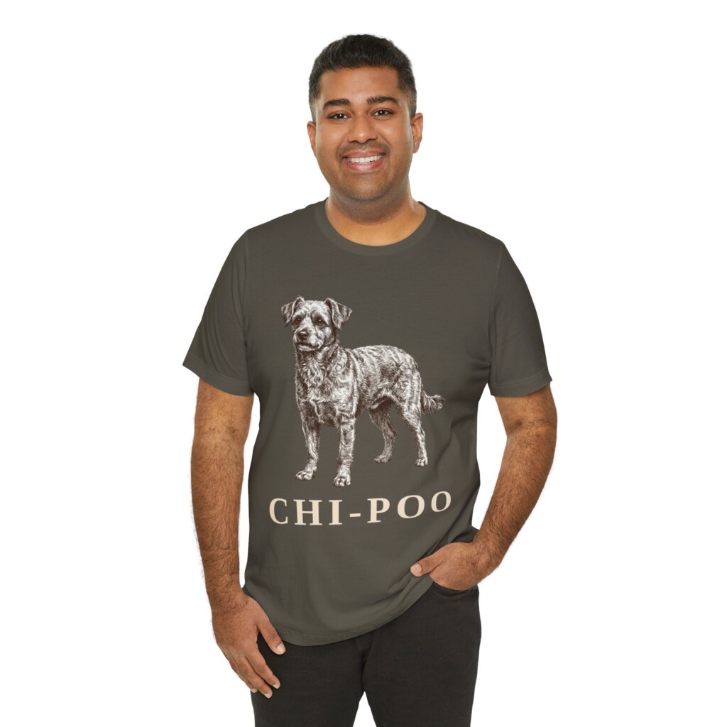 Chi-Poo Shirt, Vintage Dog Sketch Tee, Dog Lover Gift