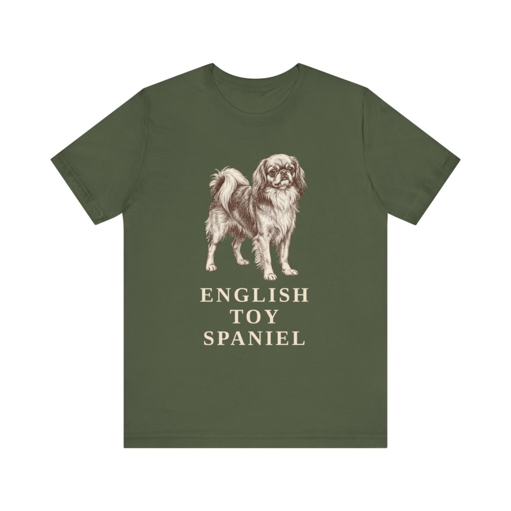 English Toy Spaniel Shirt, Vintage Dog Sketch Tee, Dog Lover Gift English Toy Spaniel Shirt, Vintage Dog Sketch Tee, Dog Lover Gift
