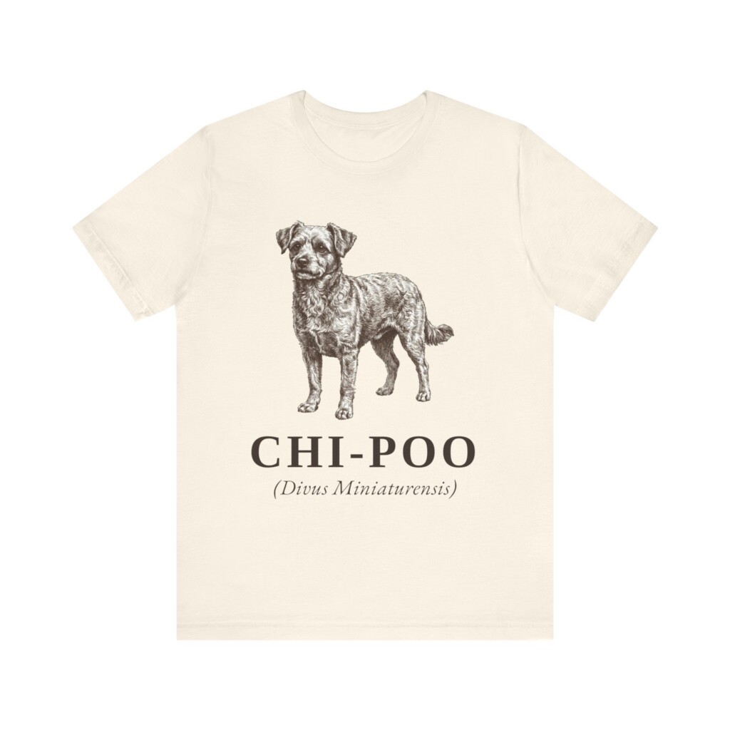 Chi-Poo Latin Shirt, Vintage Dog Sketch Tee, Dog Latin Gift