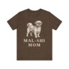 Mal-Shi Mom Shirt, Vintage Dog Sketch Tee, Dog Mom Gift