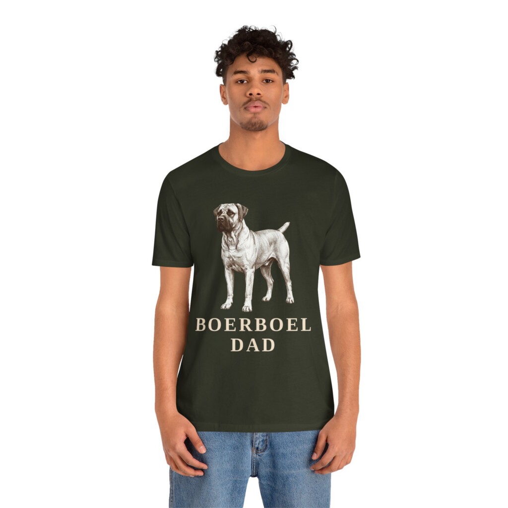 Boerboel Dad Shirt, Vintage Dog Sketch Tee, Dog Dad Gift