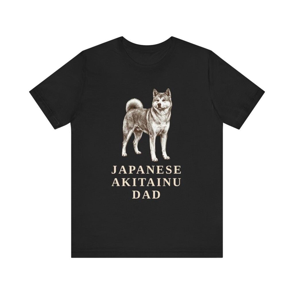 Japanese Akitainu Dad Shirt, Vintage Dog Sketch Tee, Dog Dad Gift Japanese Akitainu Dad Shirt, Vintage Dog Sketch Tee, Dog Dad Gift