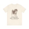English Toy Spaniel Latin Shirt, Vintage Dog Sketch Tee, Dog Latin Gift