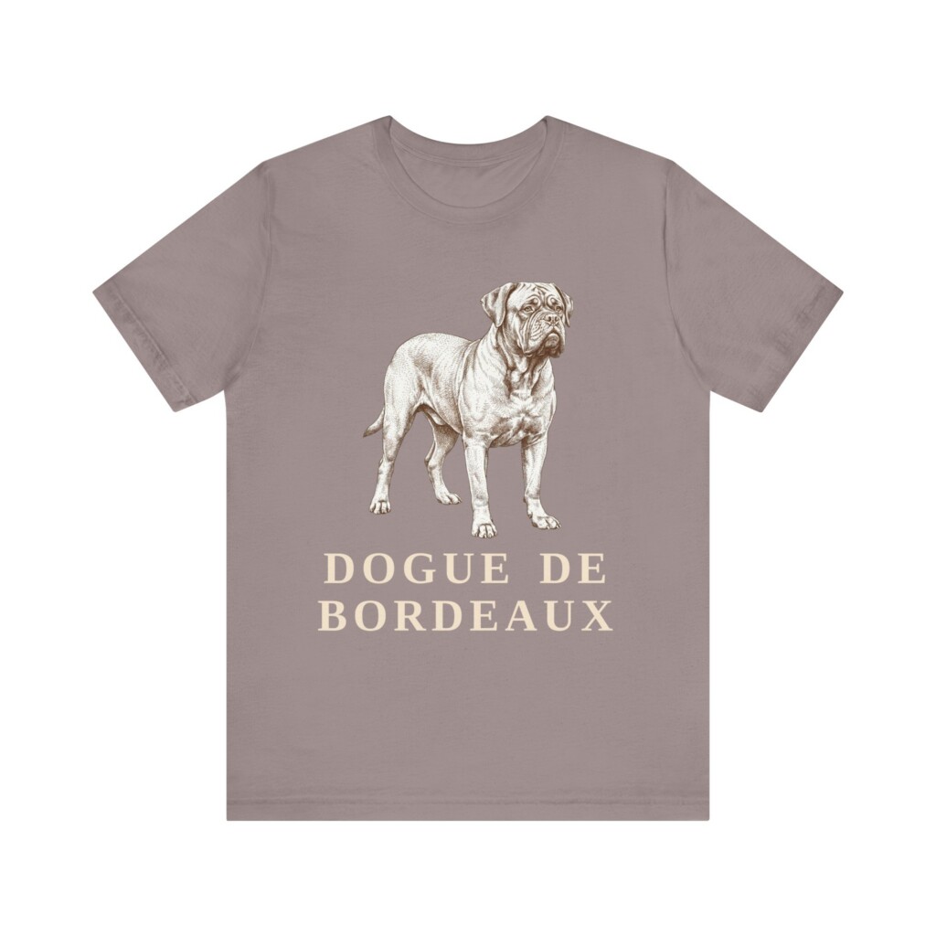 Dogue de Bordeaux Shirt, Vintage Dog Sketch Tee, Dog Lover Gift