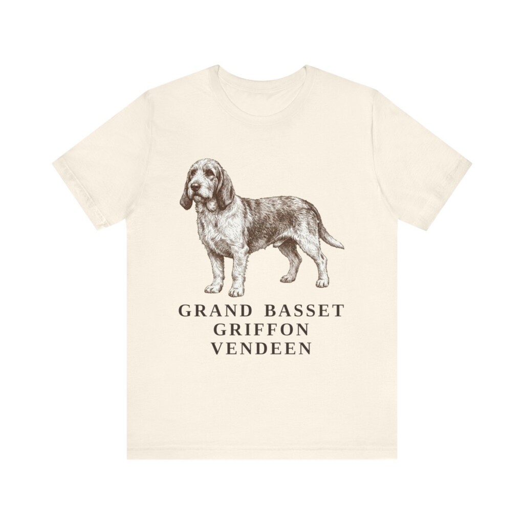 Grand Basset Griffon Vendeen Shirt, Vintage Dog Sketch Tee, Dog Lover Gift