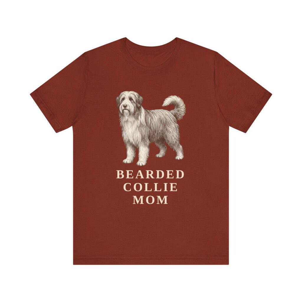 Bearded Collie Mom Shirt, Vintage Dog Sketch Tee, Dog Mom Gift Bearded Collie Mom Shirt, Vintage Dog Sketch Tee, Dog Mom Gift