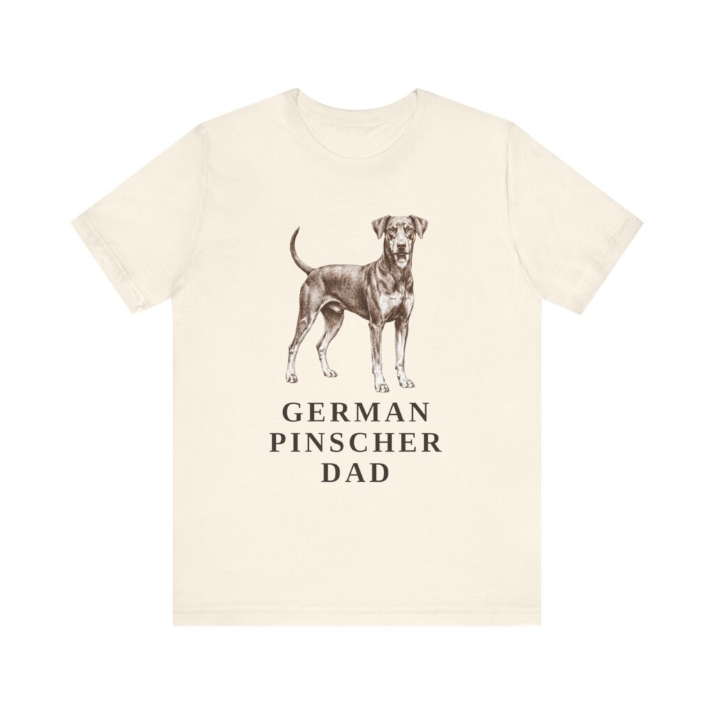 German Pinscher Dad Shirt, Vintage Dog Sketch Tee, Dog Dad Gift
