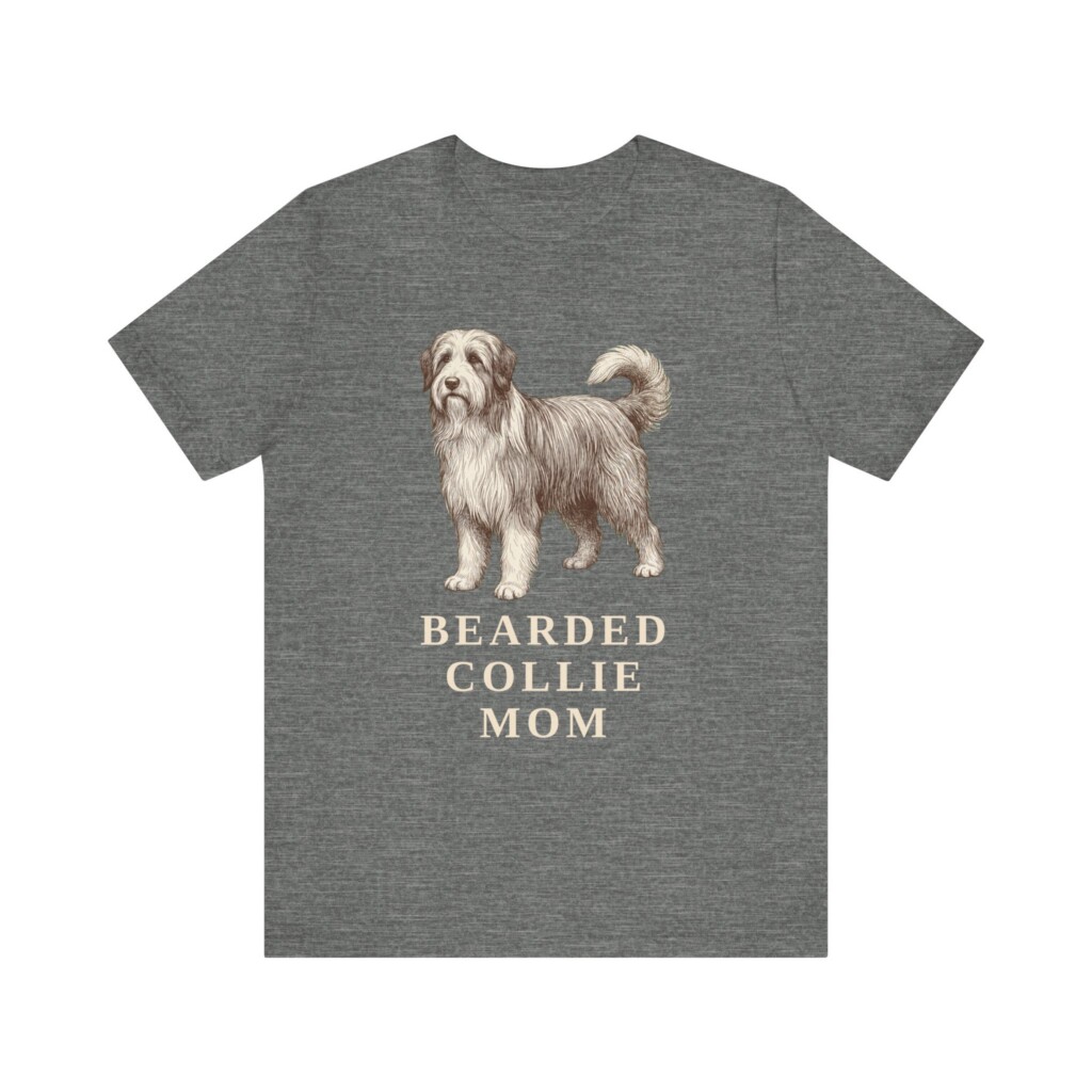 Bearded Collie Mom Shirt, Vintage Dog Sketch Tee, Dog Mom Gift Bearded Collie Mom Shirt, Vintage Dog Sketch Tee, Dog Mom Gift