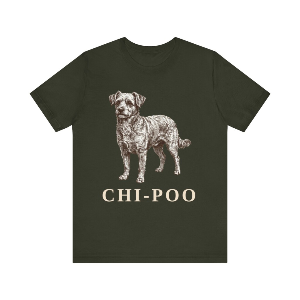 Chi-Poo Shirt, Vintage Dog Sketch Tee, Dog Lover Gift