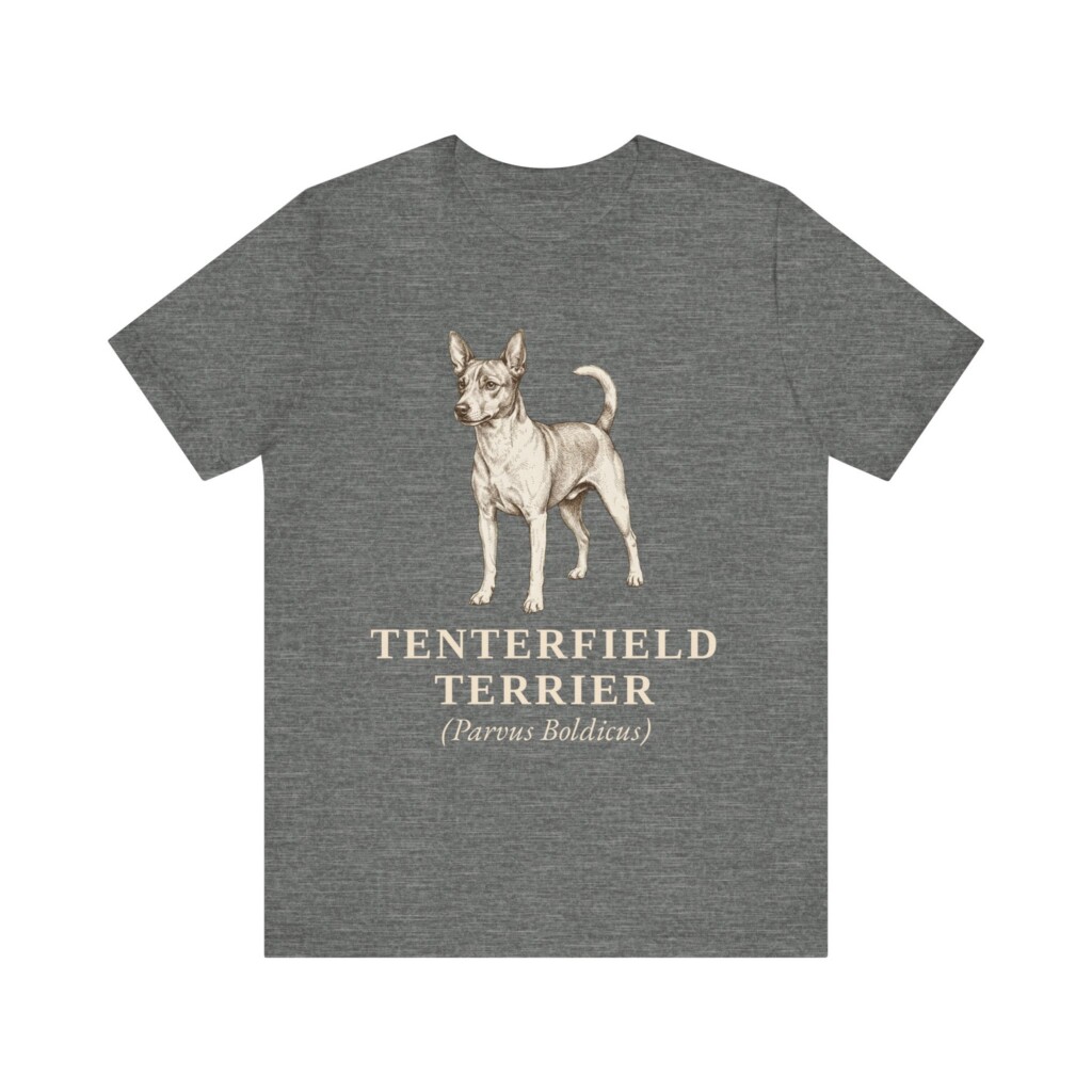 Tenterfield Terrier Latin Shirt, Vintage Dog Sketch Tee, Dog Latin Gift