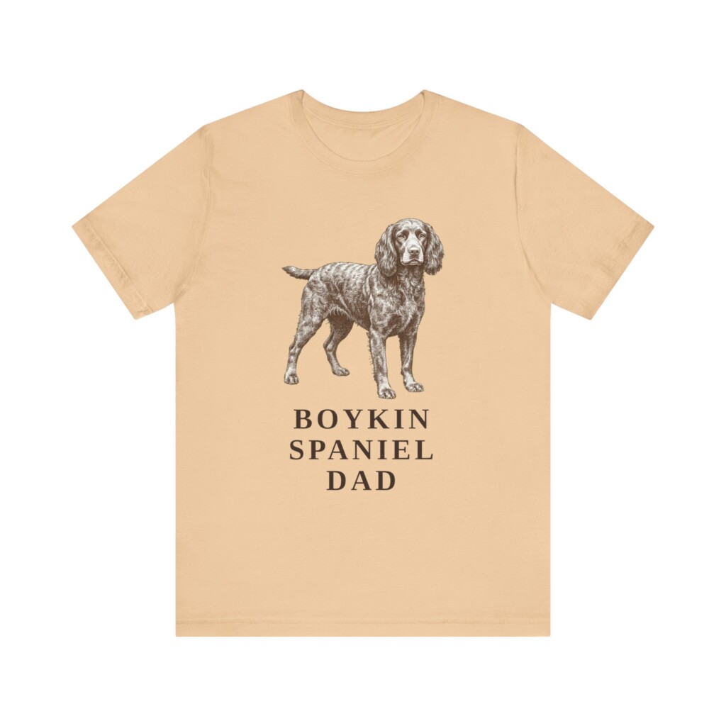 Boykin Spaniel Dad Shirt, Vintage Dog Sketch Tee, Dog Dad Gift Boykin Spaniel Dad Shirt, Vintage Dog Sketch Tee, Dog Dad Gift