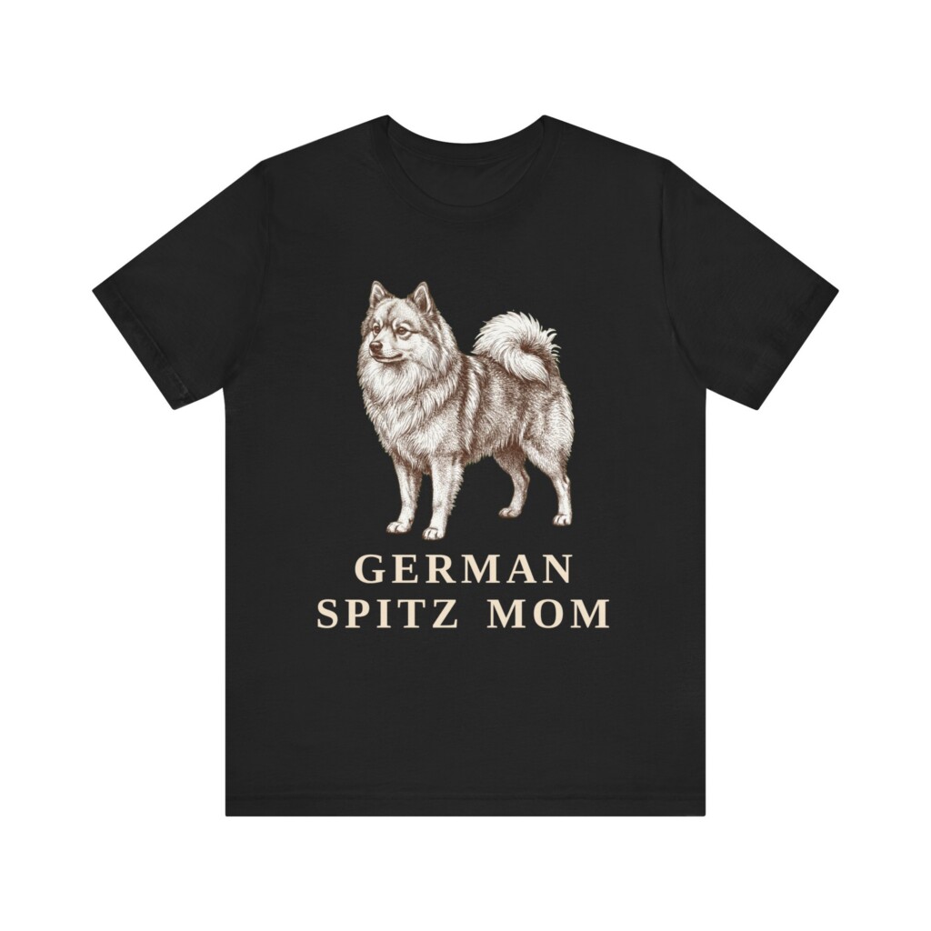 German Spitz Mom Shirt, Vintage Dog Sketch Tee, Dog Mom Gift
