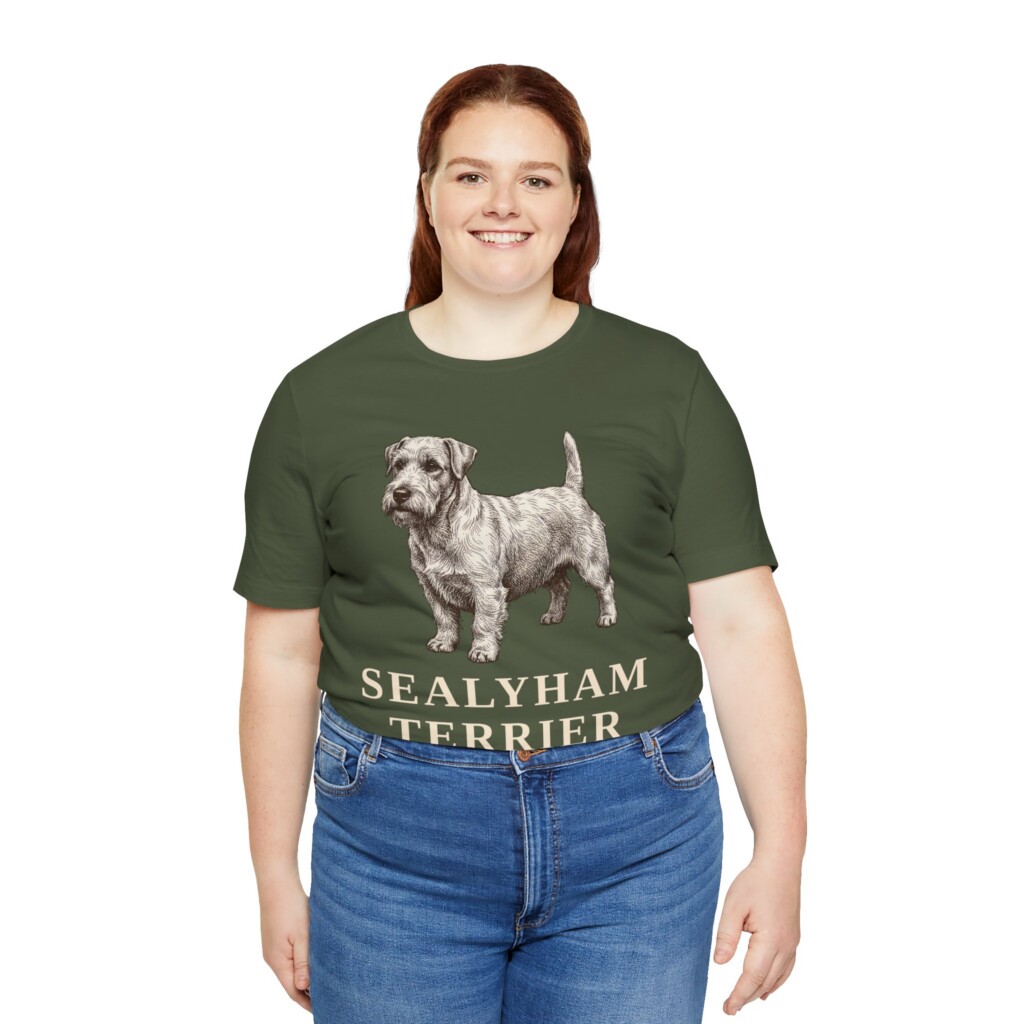 Sealyham Terrier Latin Shirt, Vintage Dog Sketch Tee, Dog Latin Gift