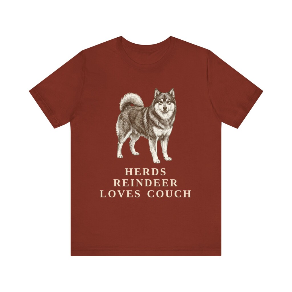 Finnish Lapphund Humor Shirt, Vintage Dog Sketch Tee, Dog Humor Gift
